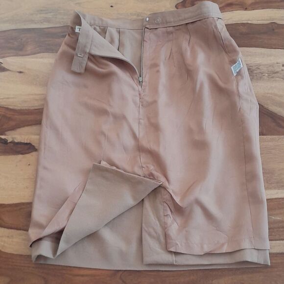 Talbots 100% Wool Pleated Skirt With Pockets - Picture 10 of 16